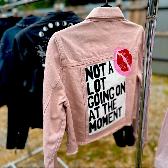 Hand Painted Swift Inspired Denim Jacket - Picture 9 of 9